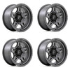 Set 4 Fuel D801 Oxide 18x9 6x5.5 Matte Gunmetal Wheels 18" 1mm Rims