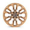 Set 4 22" Fuel D805 Flame 22x12 5x5 -44mm Wheels Platinum Bronze Wheels Rims