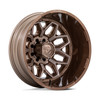 22" Fuel D876 Flux Dually Platinum Bronze 22x8.25 Wheel 8x6.5 -201mm Rear Rim