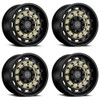 Set 4 Black Rhino Arsenal 16x8 6x5.5 Sand On Black Wheels 16" -10mm Rims