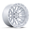 20" Fuel FC890 Rail Gloss Silver Machined Face 20x9 6x5.5 1mm Truck SUV Wheel