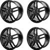 Set 4 Performance Replicas PR160 19x10 5x4.75 Gloss Black Wheels 19" 78mm Rims