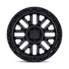 Set 4 20" Fuel FC890 Rail Matte Black Gloss Black Lip 20x10 Wheels 5x5 -18mm Rim