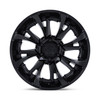 Set 4 20" Fuel FC895 Tantrum Matte Black 20x9 Wheels 8x6.5 1mm Offroad Truck Rim