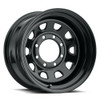 Set 4 16" Vision 84 Steel D Window Gloss Black 16x8 Wheels 8x6.5 (8x165.1) -6mm Rims