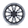 Set 4 22" Fuel FC404 Mutiny Black Brushed Dark Tint 22x10 Wheels 6x5.5 -18mm Rim