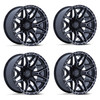 Set 4 20" Fuel FC885 Injector Gloss Black Machined FC DDT 20x9 6x135 20mm Wheels