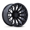 Set 4 17" Fuel 1PC FC882 Trax Matte Black 17x9 Wheels 6x5.5 1mm Offroad SUV Rims