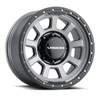 Set 4 17" Vision Off-Road 350 Ojos Satin Grey Wheels 17x9 8x170 Truck Rims -12mm