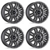 Set 4 Black Rhino Yellowstone 16x8 6x130 Matte Gunmetal Wheels 16" 38mm Rims