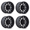 Set 4 20" Fuel FC888 Revolt Matte Black 20x10 Wheels 6x135 -18mm Offroad Rims