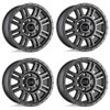 Set 4 Black Rhino Yellowstone 16x8 6x130 Matte Gunmetal Wheels 16" 45mm Rims