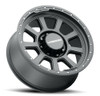 Set 4 17" Vision 350 Ojos   Satin Black 17x9 Wheels 8x6.5 (8x165.1) 12mm Rims