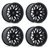 Set 4 20" Fuel FC899 Chisel Gloss Black 20x9 Wheels 6x135 20mm Truck SUV Rims