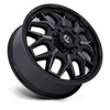20" Fuel D875 Flux Dually Gloss Black Brush FC Gray DDT 20x8.25 8x200 104mm Rim