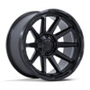 Set 4 22" Fuel FC887 Circuit Matte Black 22x9 Wheels 6x5.5 1mm Offroad Truck Rim