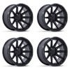 Set 4 18" Fuel FC887 Circuit Matte Black 18x9 Wheels 6x5.5 20mm Offroad 1PC Rims