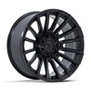 Set 4 20" Fuel FC889 Blade Matte Black 20x9 Wheels 5x5 5x5.5 1mm Offroad Rims