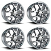 Set 4 20" Performance Replicas PR169 20x9 6x5.5 Polished Wheels 27mm Replica Rim