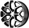 Set 4 Performance Replicas PR176 26x10 6x5.5 Black Machined Wheels 26" 24mm