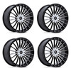 Set 4 26" Asanti Black AB048 Viceroy Black Machined Face 26x10 6x135 6x5.5 30mm