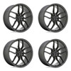 Set 4 Petrol P5C 17x8 5x110 Gloss Gunmetal Wheels 17" 40mm Rims