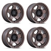 Set 4 17" Black Rhino Hard Alloys BR031 Sol Burnt Bronze 17x9 6x5.5 12mm Wheels
