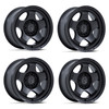 Set 4 17" Black Rhino Hard Alloys BR031 Sol Matte Black 17x9 6x135 12mm Wheels