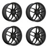Set 4 Petrol P5C 17x8 5x115 Matte Black Wheels 17" 40mm Rims