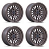 Set 4 17" Black Rhino Hard Alloys BR030 Taleo Burnt Bronze 17x8.5 6x5.5 35mm Rim
