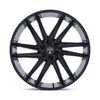 Set 4 26" DUB DC275 Blaze Gloss Black 26x10 Wheels 6x5.5 25mm Truck SUV Rims