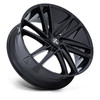 24" DUB DC275 Blaze Gloss Black 24x10 Wheel 6x5.5 25mm Truck Rim DC275BX24106825