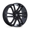 24" DUB DC275 Blaze Gloss Black 24x10 Wheel 6x135 30mm SUV Rim DC275BX24106330