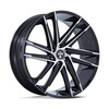Set 4 26" DUB DC275 Blaze Gloss Black Machined Face 26x10 Wheels 6x135 30mm Rims