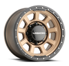 Set 4 15" Vision 350 Ojos Beadlock Bronze 15x8 Wheels 5x4.5 (5x114.3) -28mm Rims