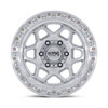 17" KMC KM553 Torx Gloss Silver Machined Face 17x8.5 Wheel 6x5.5 25mm Truck Rim