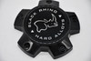 Black Rhino Gloss Black Wheel Center Cap Hub Cap 1234S02+MB-429 5.25" 5 Lug