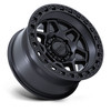 17" KMC KM553 Torx Matte Black Gloss Black Lip 17x8.5 Wheel 6x5.5 0mm Truck Rim