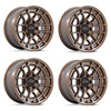 Set 4 17" KMC KM732 Archer Matte Bronze 17x8.5 Wheels 6x5.5 0mm Truck Rims