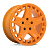 Set 4 Victor Equipment Alpen 17x8 5x130 Gloss Orange Wheels 17" 20mm Rims