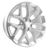 Set 4 Performance Replicas PR177 22x9 6x5.5 Silver Machined Wheels 22" 24mm Rims