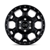 Set 4 Black Rhino Midhill 17x8 5x130 Black W/ Gunmetal Bolts Wheels 17" 45mm