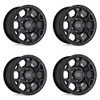 Set 4 Black Rhino Midhill 17x8 5x130 Black W/ Gunmetal Bolts Wheels 17" 45mm