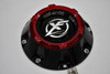 XF Offroad Gloss Black Red Wheel Center Cap Hub Cap C276L182S 7.25" 5/6 Lug for XF-218 XF-219 XF-220 XF-222 XF-224 XF-226