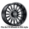 Wheel Center Cap for 22" Mayhem Utopia 22x12 Black Milled 8x170 C108114B06