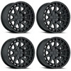 Set 4 Black Rhino Boxer 17x8 5x4.25 Gun Black Wheels 17" 40mm Rims