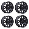Set 4 17" Moto Metal MO813 Mason Matte Black 17x8.5 Wheels 6x135 6x5.5 12mm Rims