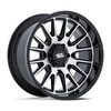20" Moto Metal MO814 Tekton Gloss Black Machined 20x10 Wheel 6x135 -18mm Rim