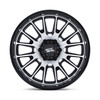 Set 4 20" Moto Metal MO814 Tekton Gloss Black Machined Face 20x9 6x5.5 1mm Rims