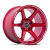 Set 4 18" Motegi MR160 Battle Vi Cherry Red Metallic Mch Lip 18x8.5 5x100 30mm